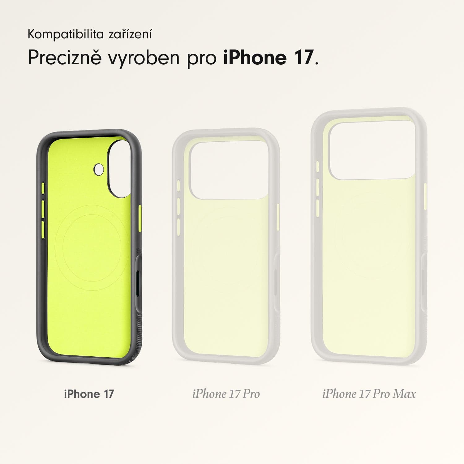 Odolný kryt pro iPhone 17 Beats s MagSafe a ovladačem fotoaparátu - everest černý - náhled 3