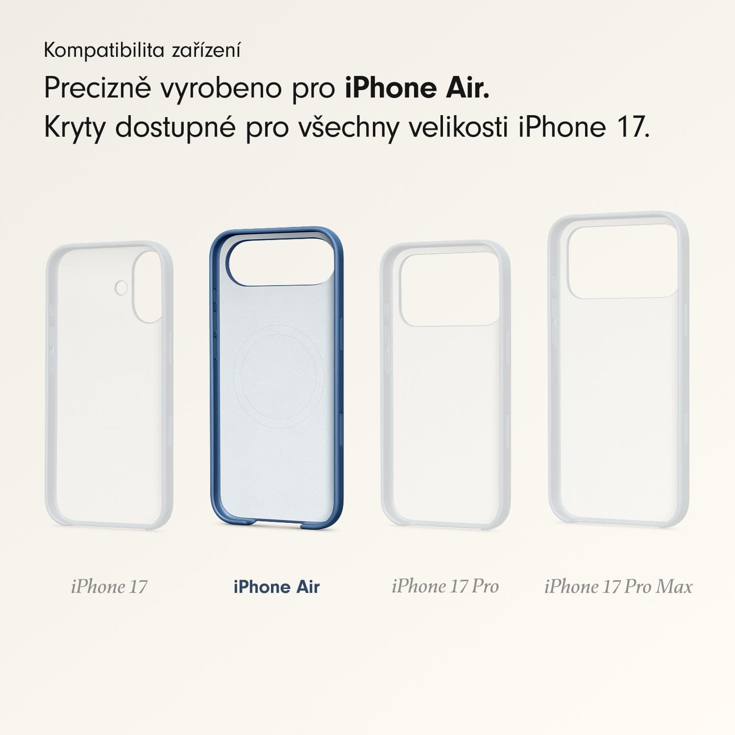 Kryt pro iPhone Air Beats s MagSafe a ovladačem fotoaparátu - hlubinně modrý - náhled 3