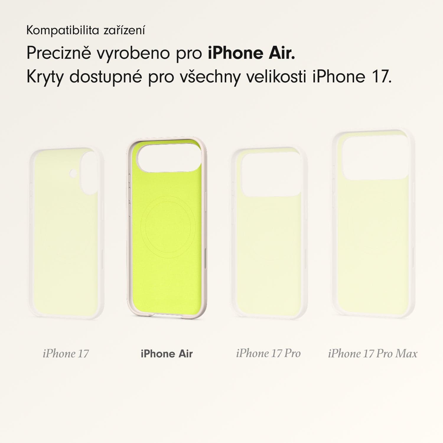 Kryt pro iPhone Air Beats s MagSafe a ovladačem fotoaparátu - vápencově šedý - náhled 3