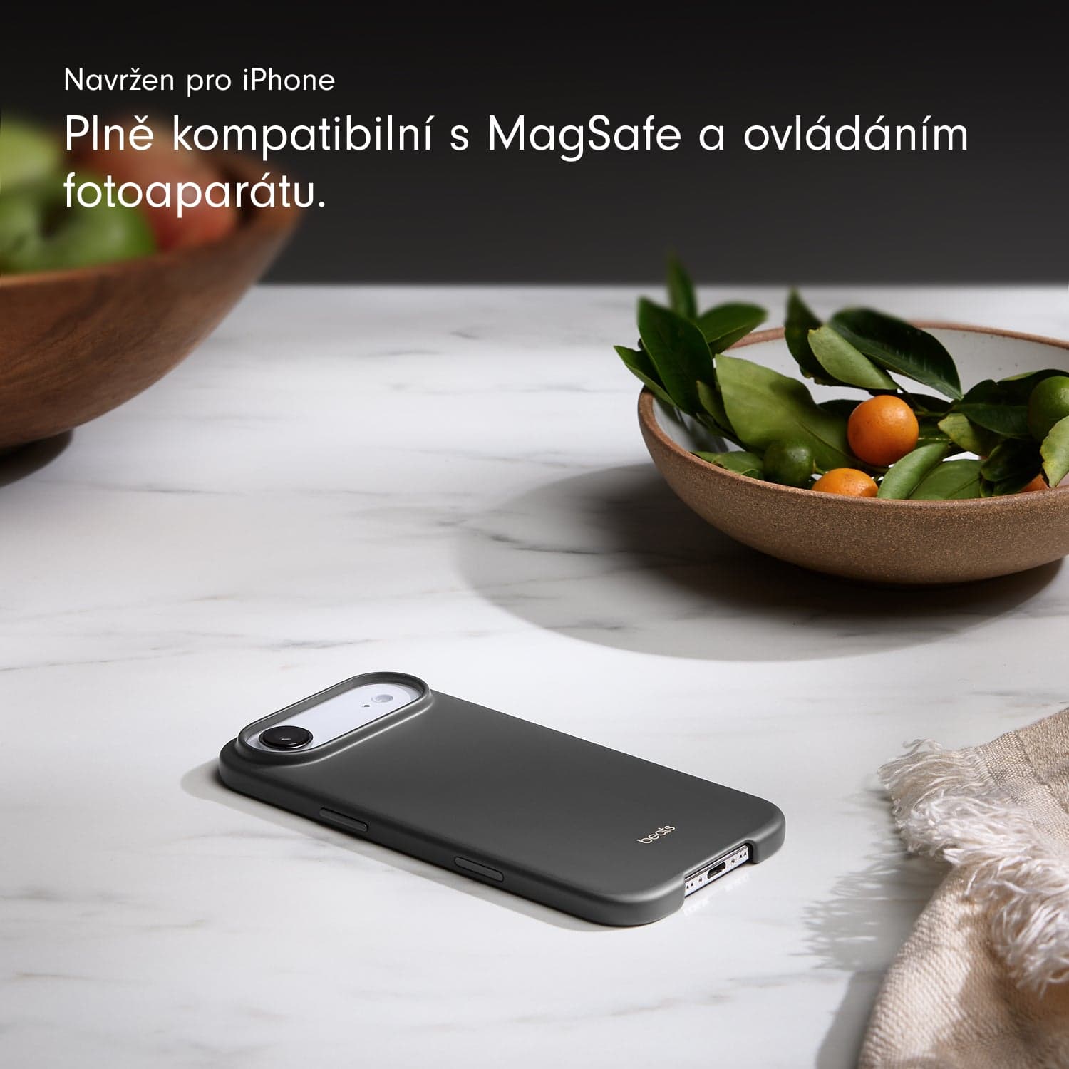 Kryt pro iPhone Air Beats s MagSafe a ovladačem fotoaparátu - granitově šedý - náhled 4