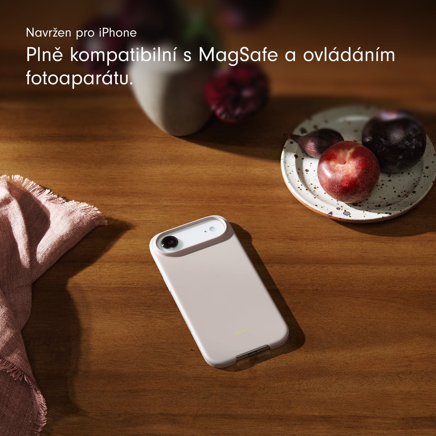 Kryt pro iPhone Air Beats s MagSafe a ovladačem fotoaparátu - vápencově šedý - náhled 4