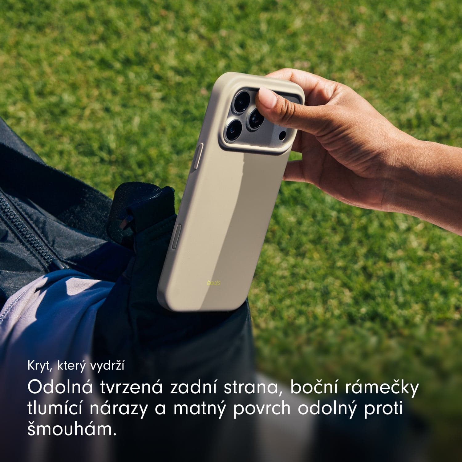 Kryt pro iPhone Air Beats s MagSafe a ovladačem fotoaparátu - vápencově šedý - náhled 5
