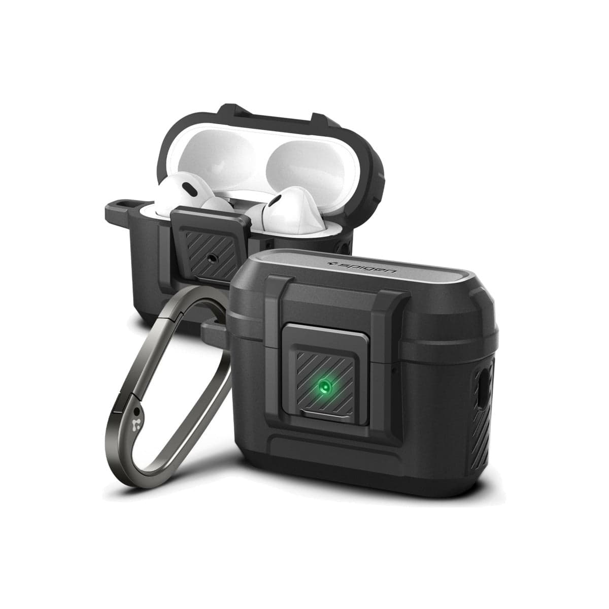 Obal pro AirPods Pro 2. gen Spigen Lock Fit - černý - náhled 2