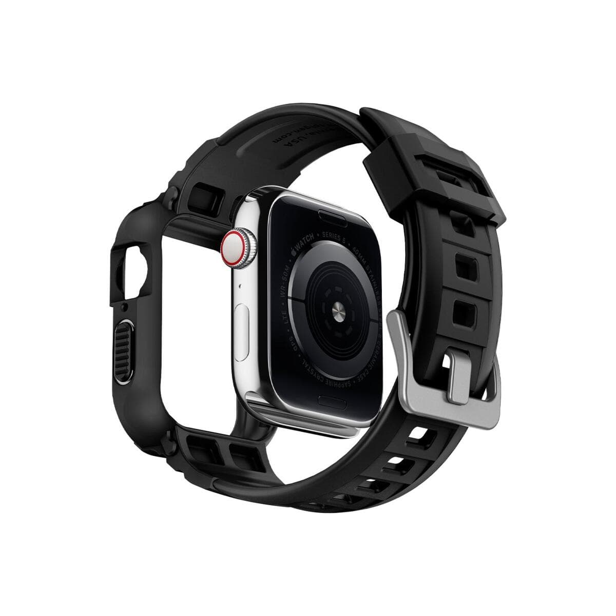 Řemínek pro Apple Watch 30/40/41 mm Spigen Rugged Armor Pro - černá - náhled 3