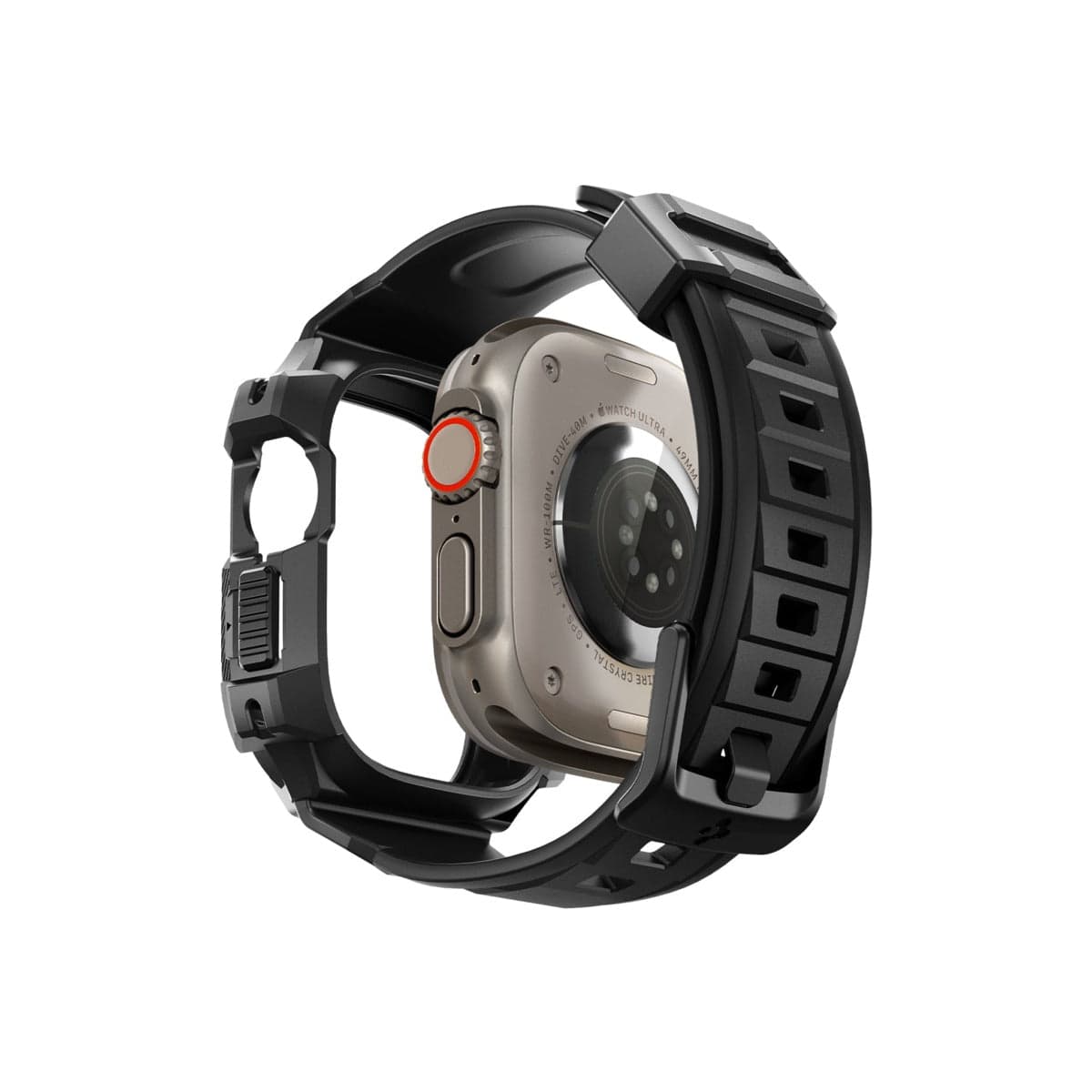 Řemínek pro Apple Watch Ultra 49 mm Spigen Rugged Armor Pro - černý - náhled 4