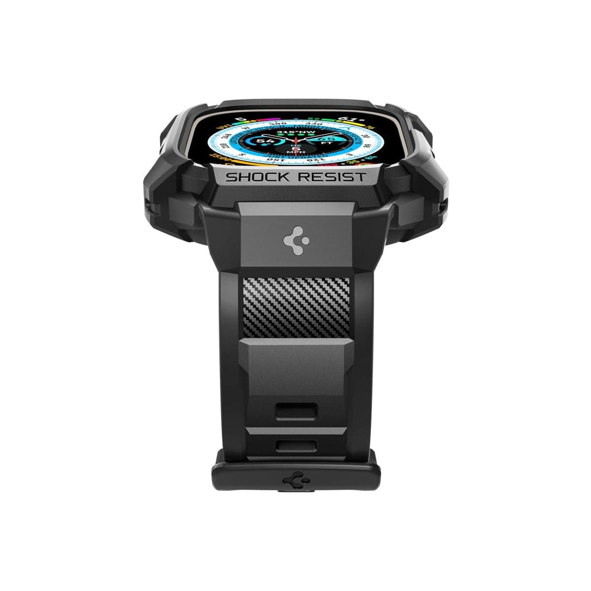 Řemínek pro Apple Watch Ultra 49 mm Spigen Rugged Armor Pro - černý - náhled 5