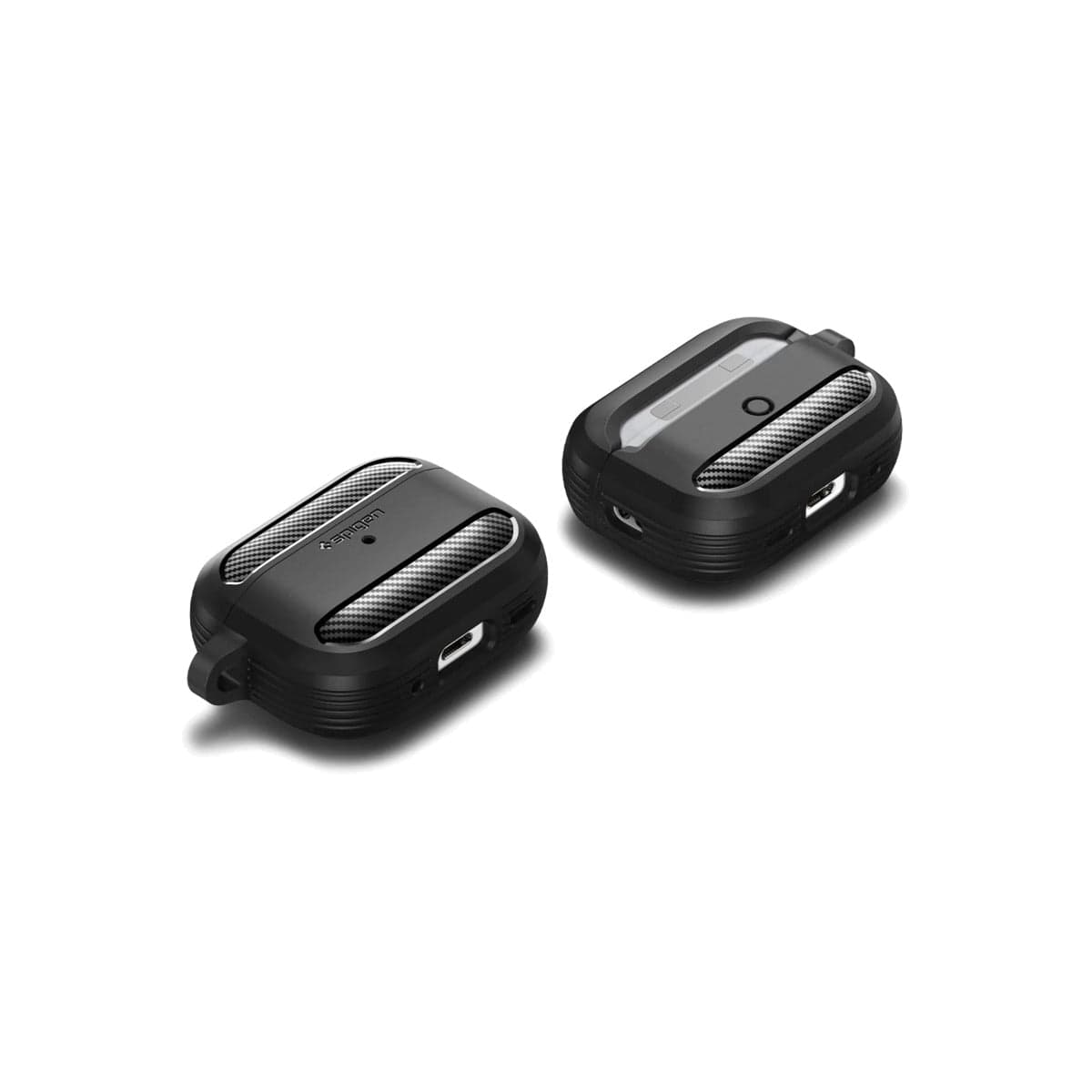 Obal pro AirPods Pro 2. gen Spigen Rugged Armor - černý - náhled 3