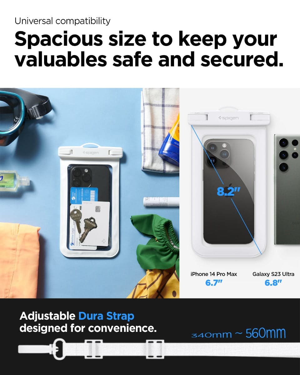 Vodotěsné pouzdro Spigen Aqua Shield A601 - bílé - náhled 2