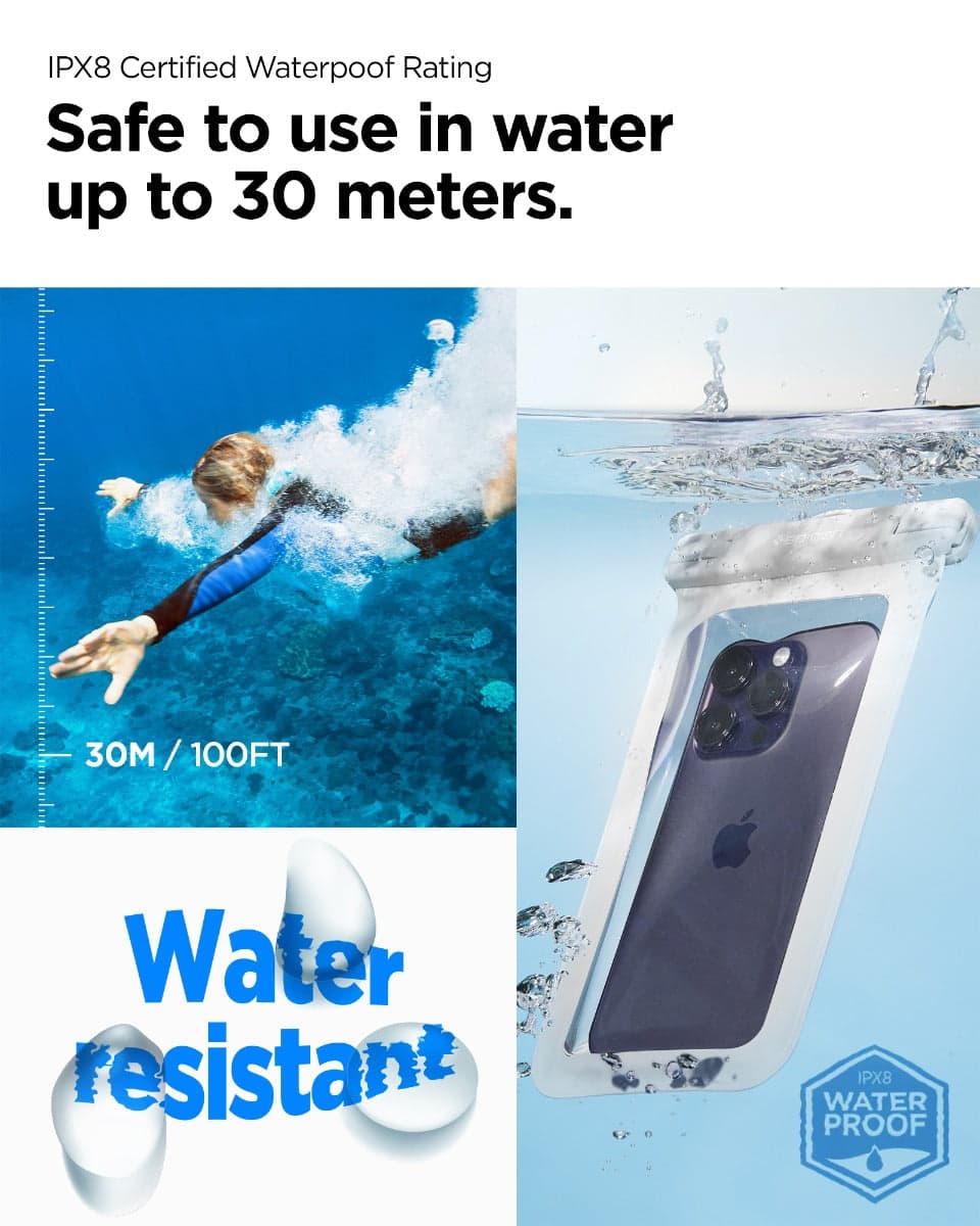 Vodotěsné pouzdro Spigen Aqua Shield A601 - bílé - náhled 5