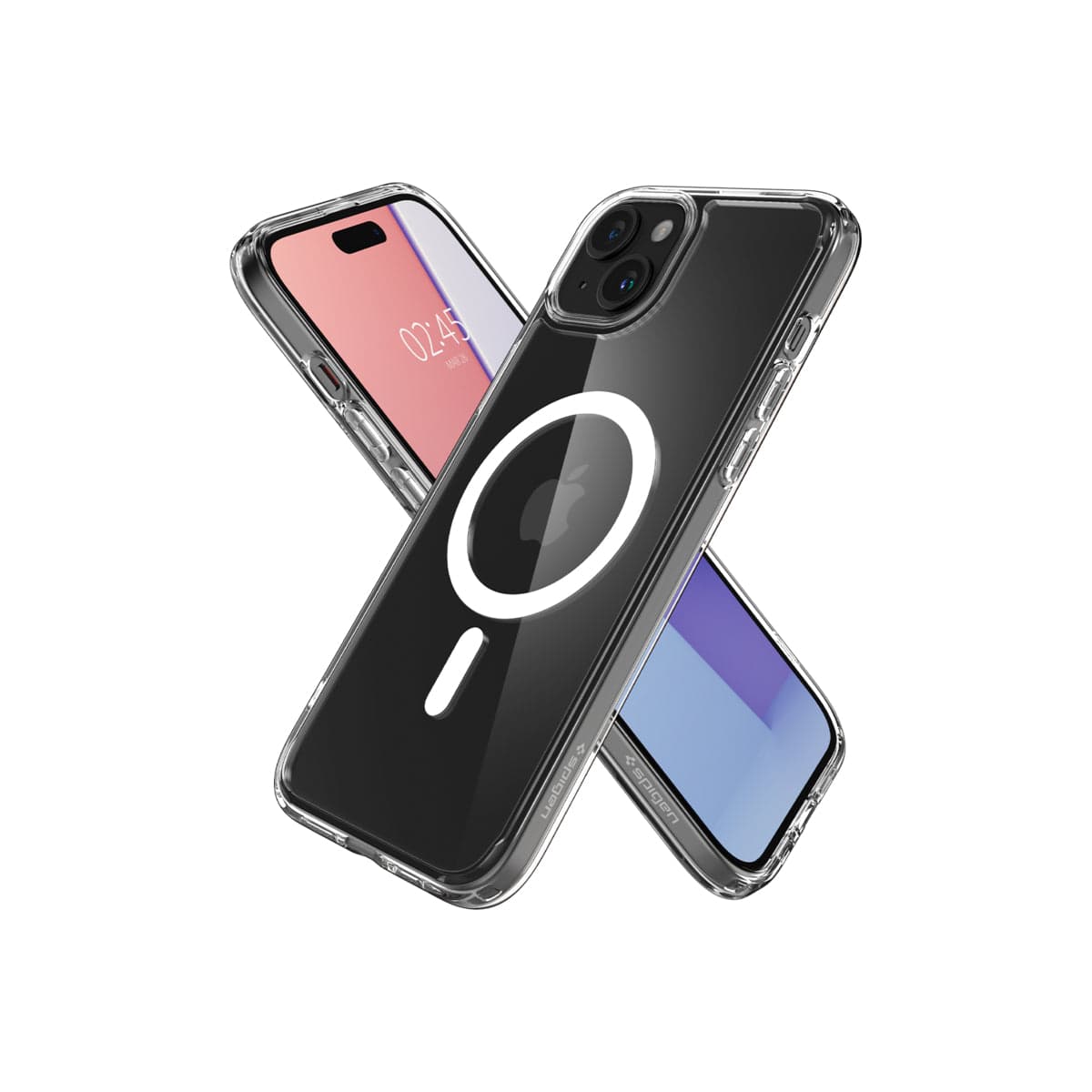 Kryt pro iPhone 15 Spigen Crystal Hybrid MagSafe - bílý - náhled 5