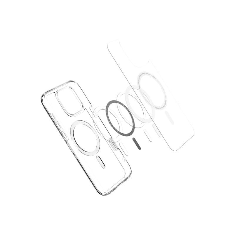 MagSafe kryt pro iPhone 16 Pro Spigen Ultra Hybrid T-series - bílý - náhled 4