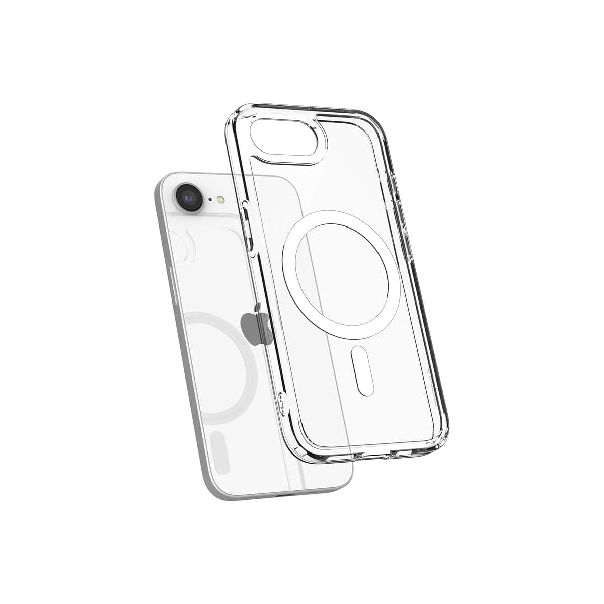 MagSafe kryt pro iPhone 16e Spigen Crystal Hybrid - průhledný - náhled 5
