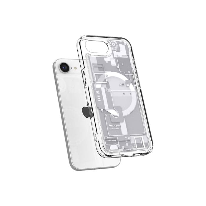 MagSafe kryt pro iPhone 16e Spigen Ultra Hybrid - zero one white - náhled 5