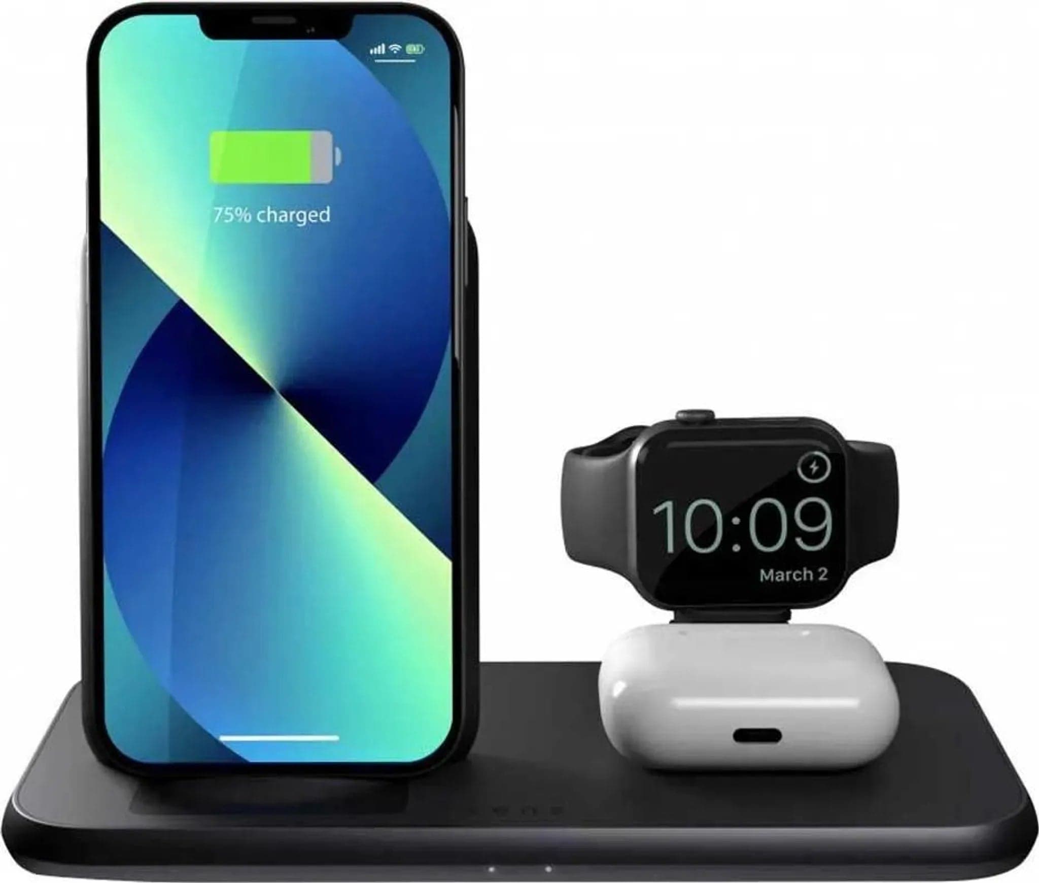 Hliníková bezdrátová nabíječka Zens Aluminium 4-in-1 Stand s 45W USB-C PD adaptérem - náhled 2