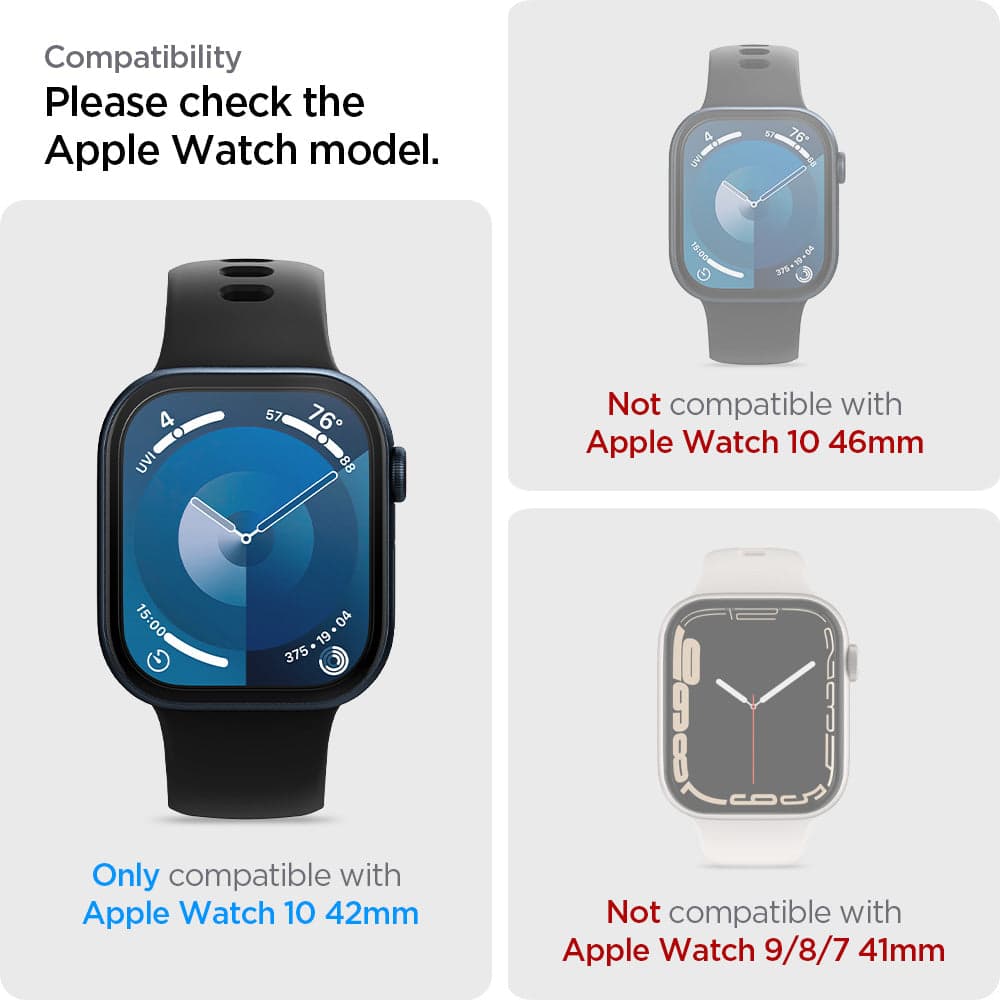 Ochranná fólie pro Apple Watch 42mm Spigen Eliteshield EZ Fit - 2 ks - náhled 5