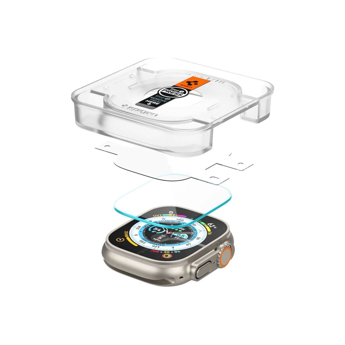 Ochranné sklo pro Apple Watch Ultra 49mm Spigen Glass EZ Fit 2 - náhled 3