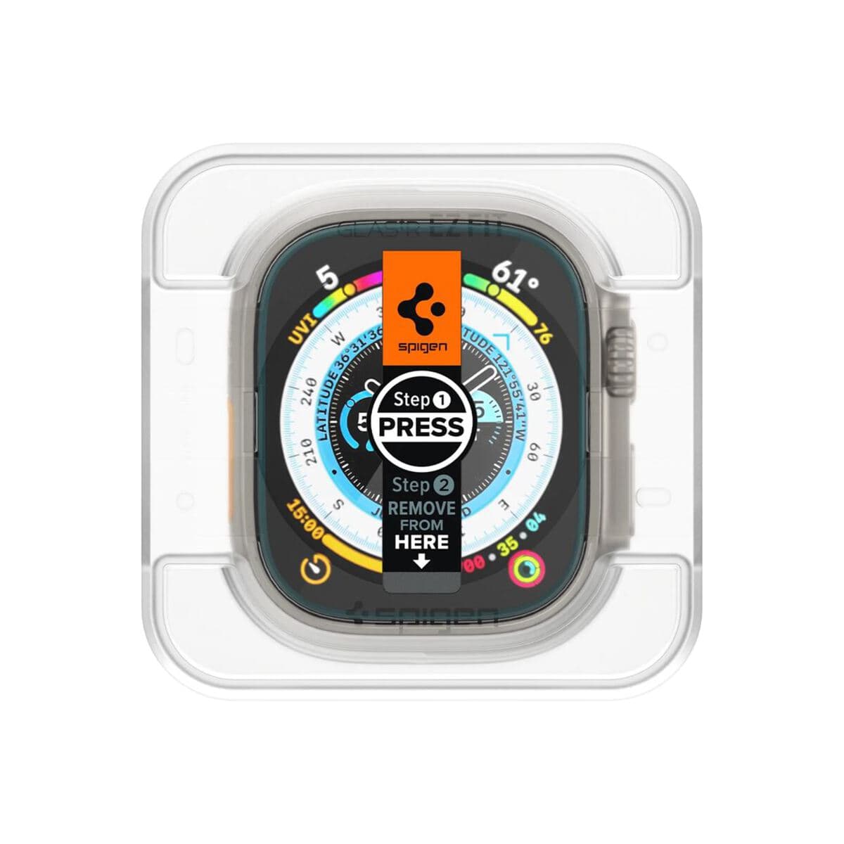 Ochranné sklo pro Apple Watch Ultra 49mm Spigen Glass EZ Fit 2 - náhled 4