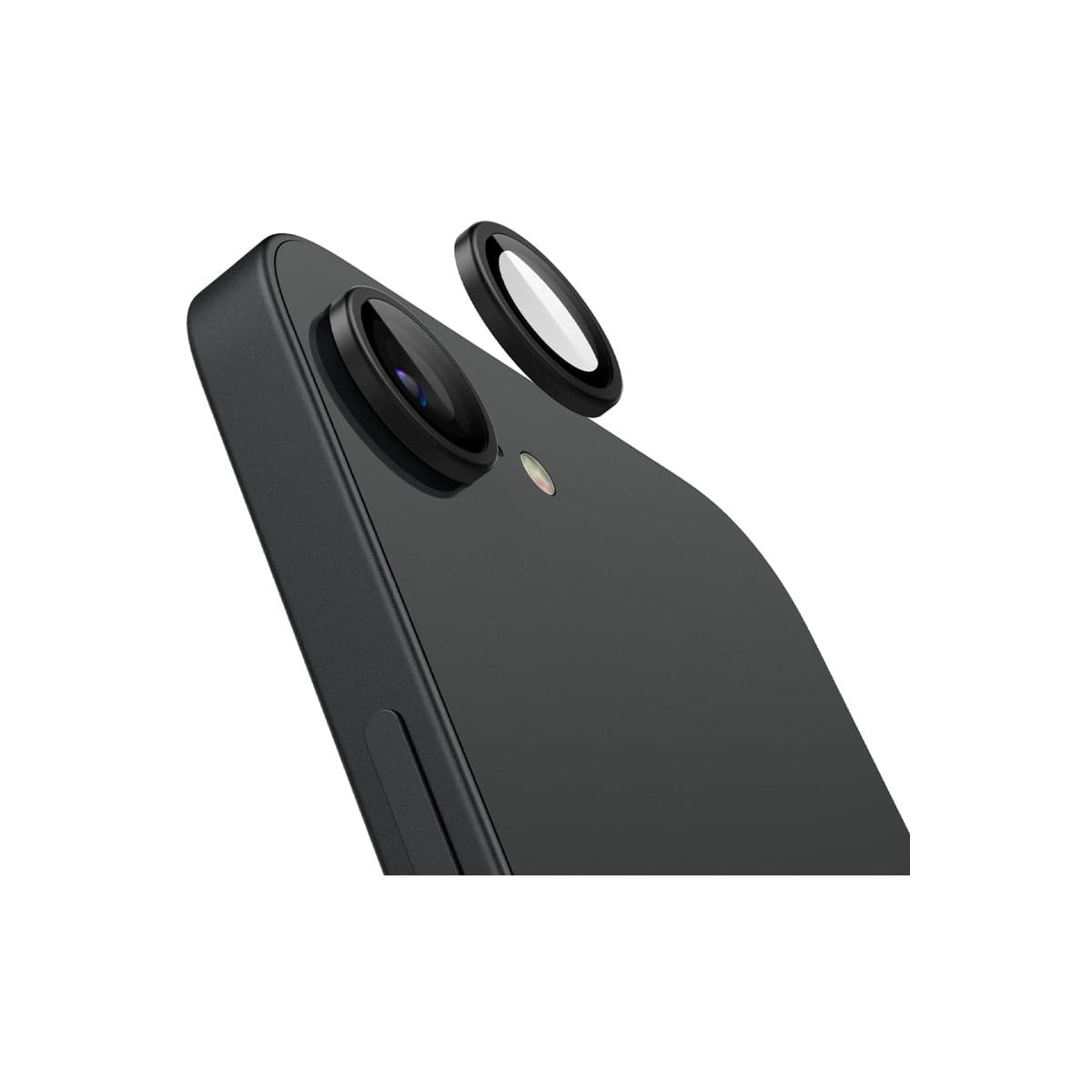 Ochranné sklo na čočku pro iPhone 16e Spigen Glass tR EZ Fit Optik Pro (2ks) - černé - náhled 3