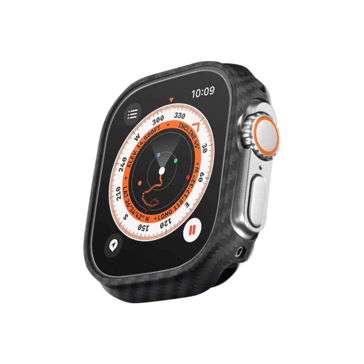 Ultra tenký kryt pro Apple Watch Ultra Pitaka Air - černý
