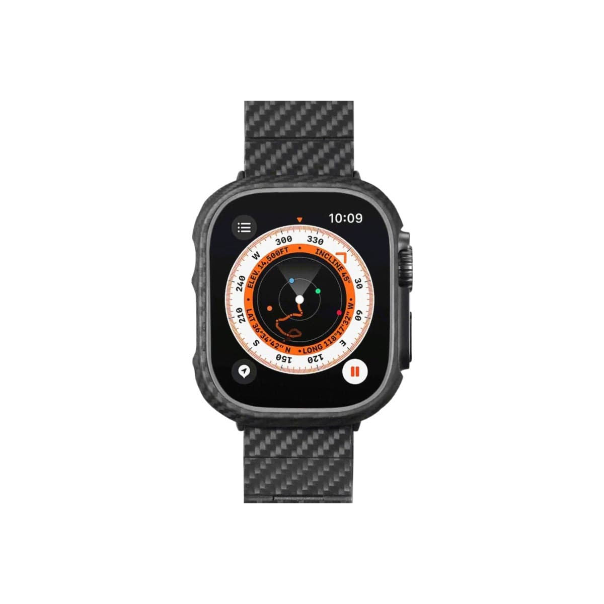 Ultra tenký kryt pro Apple Watch Ultra Pitaka Air - černý - náhled 3