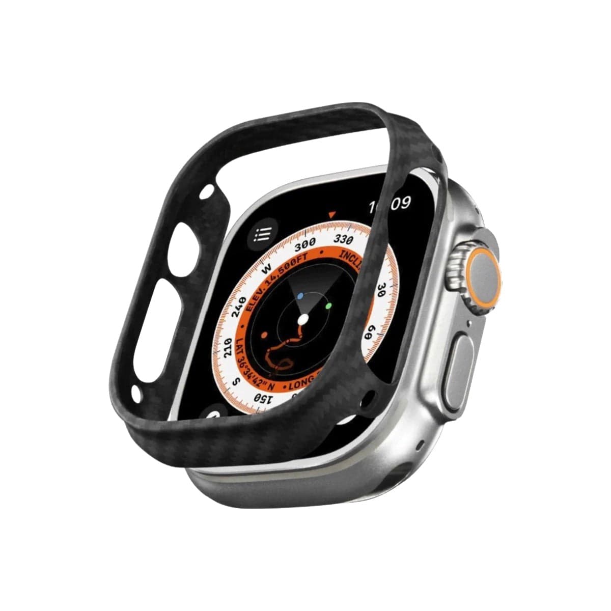 Ultra tenký kryt pro Apple Watch Ultra Pitaka Air - černý - náhled 2
