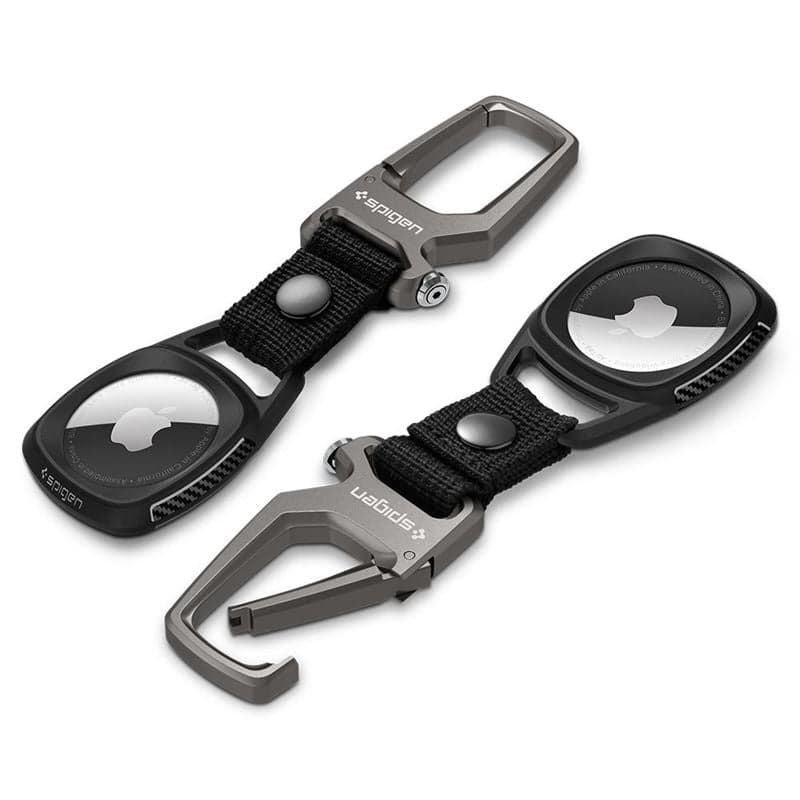 Pouzdro na AirTag Spigen Rugged Armor - černé - náhled 2