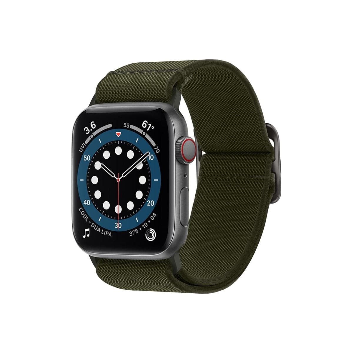 Řemínek pro Apple Watch 42/44/45/49mm Spigen Lite Fit - khaki - náhled 2