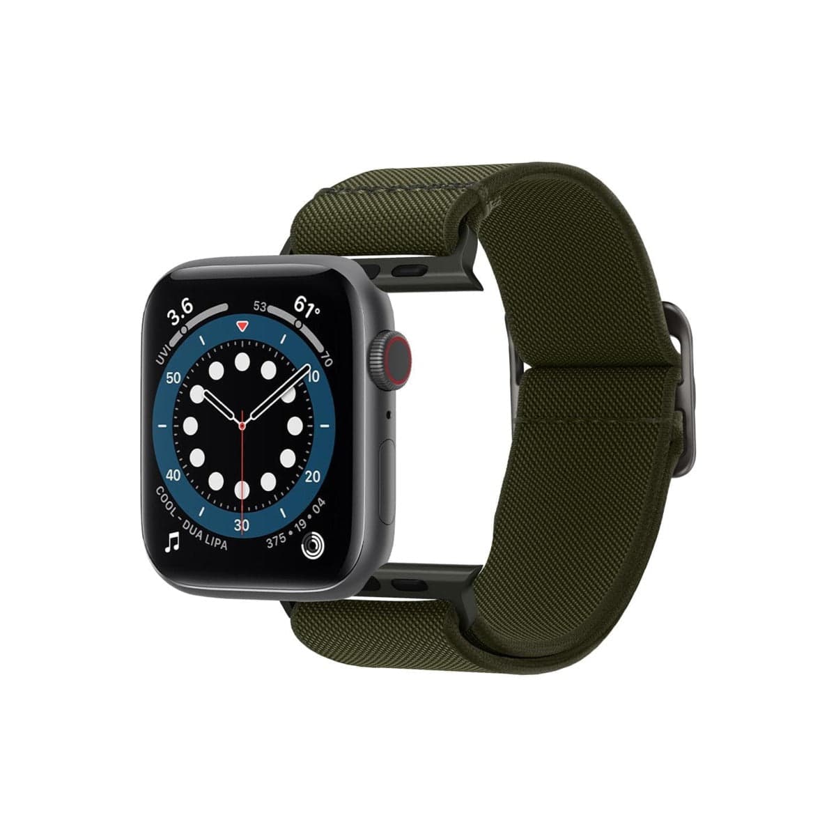 Řemínek pro Apple Watch 42/44/45/49mm Spigen Lite Fit - khaki - náhled 3