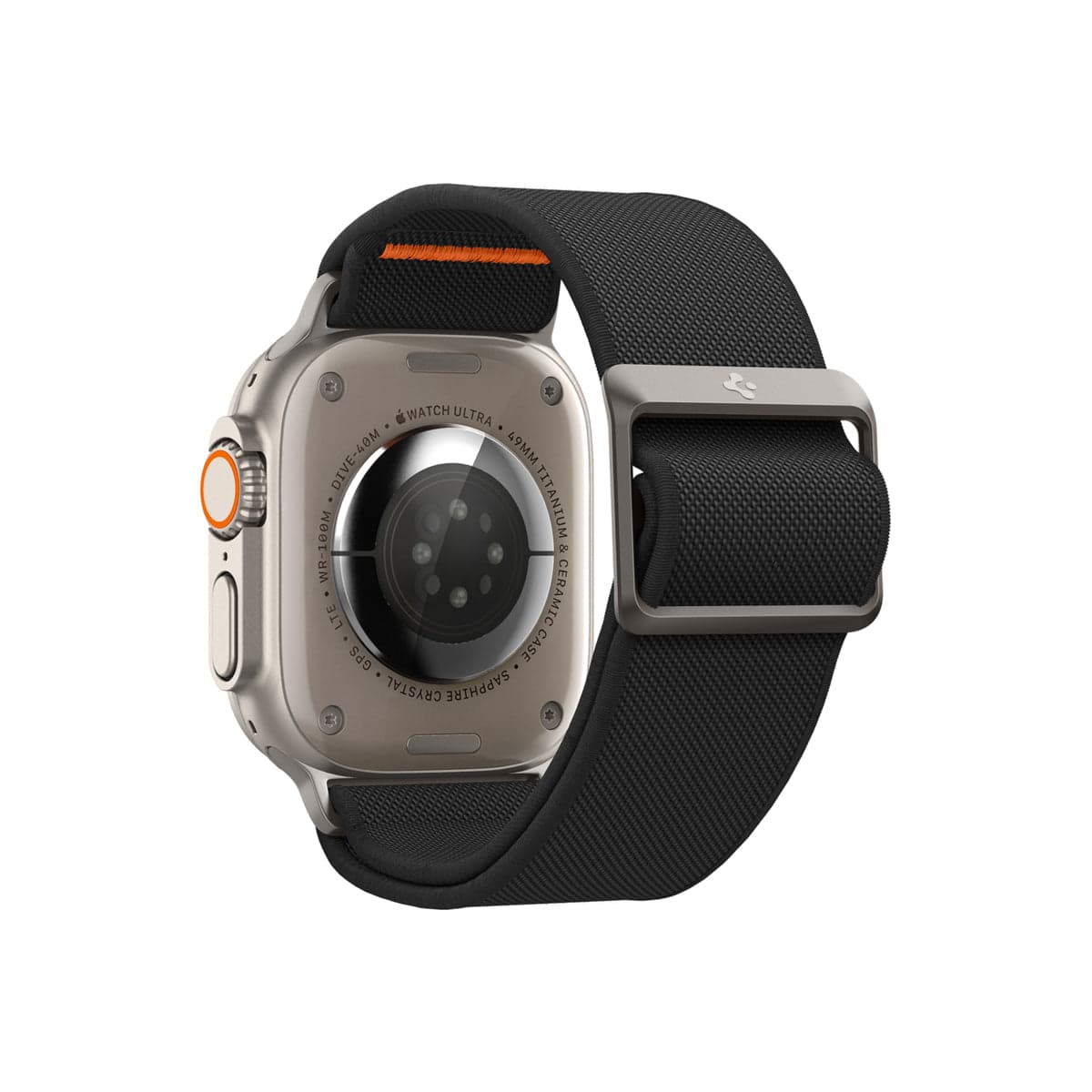 Řemínek pro Apple Watch 42/44/45/49mm Spigen Lite Fit Ultra - černý - náhled 3