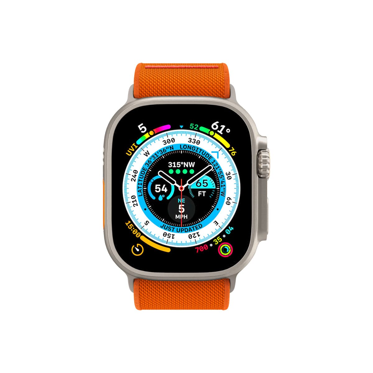 Řemínek pro Apple Watch 42/44/45/49mm Spigen Lite Fit Ultra - oranžový - náhled 4
