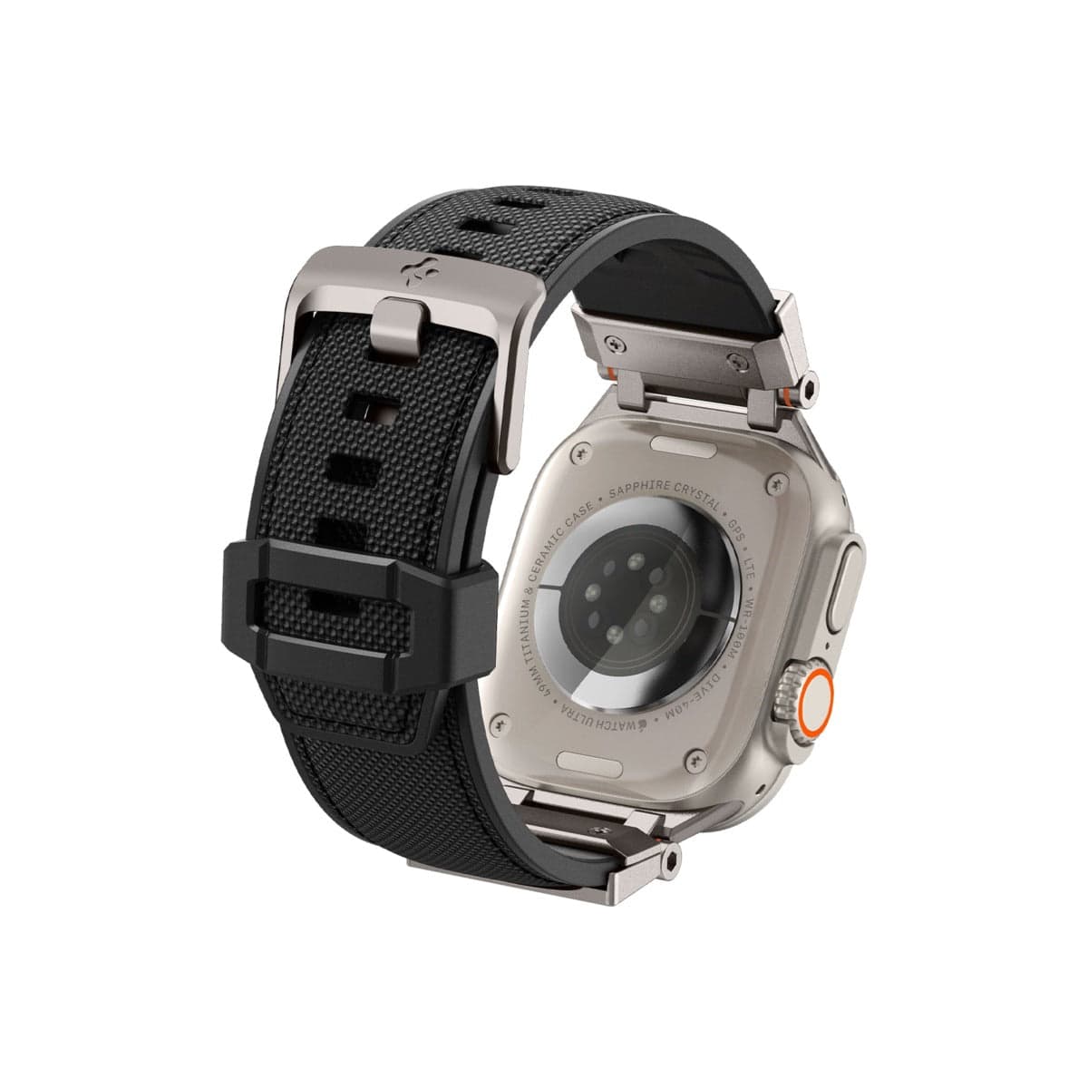 Řemínek pro Apple Watch 42/44/45/49 mm Spigen Dura Pro Armor Band - černý - náhled 5