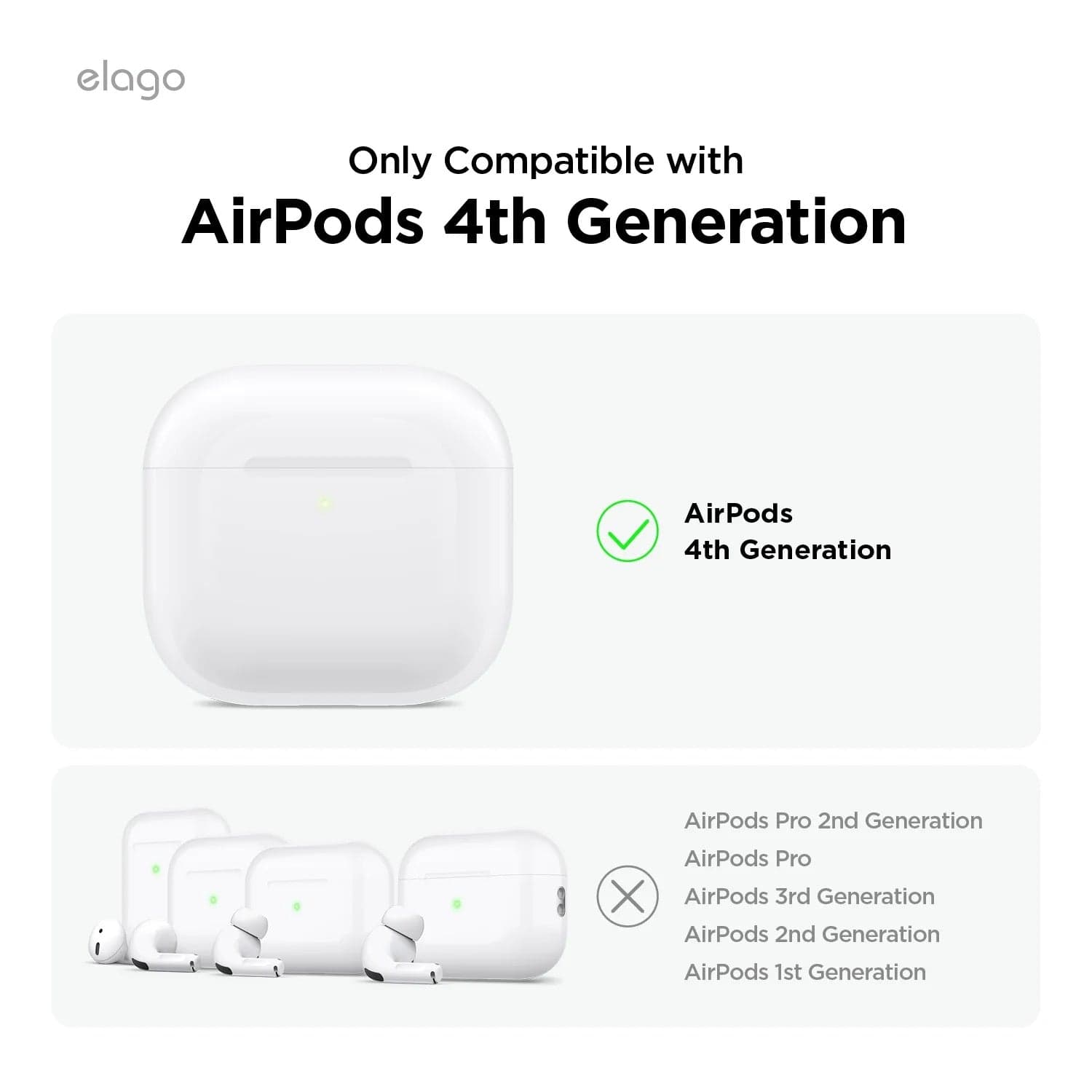 Závěsné pouzdro pro AirPods 4 Elago Hybrid Hang Case - šedé - náhled 2