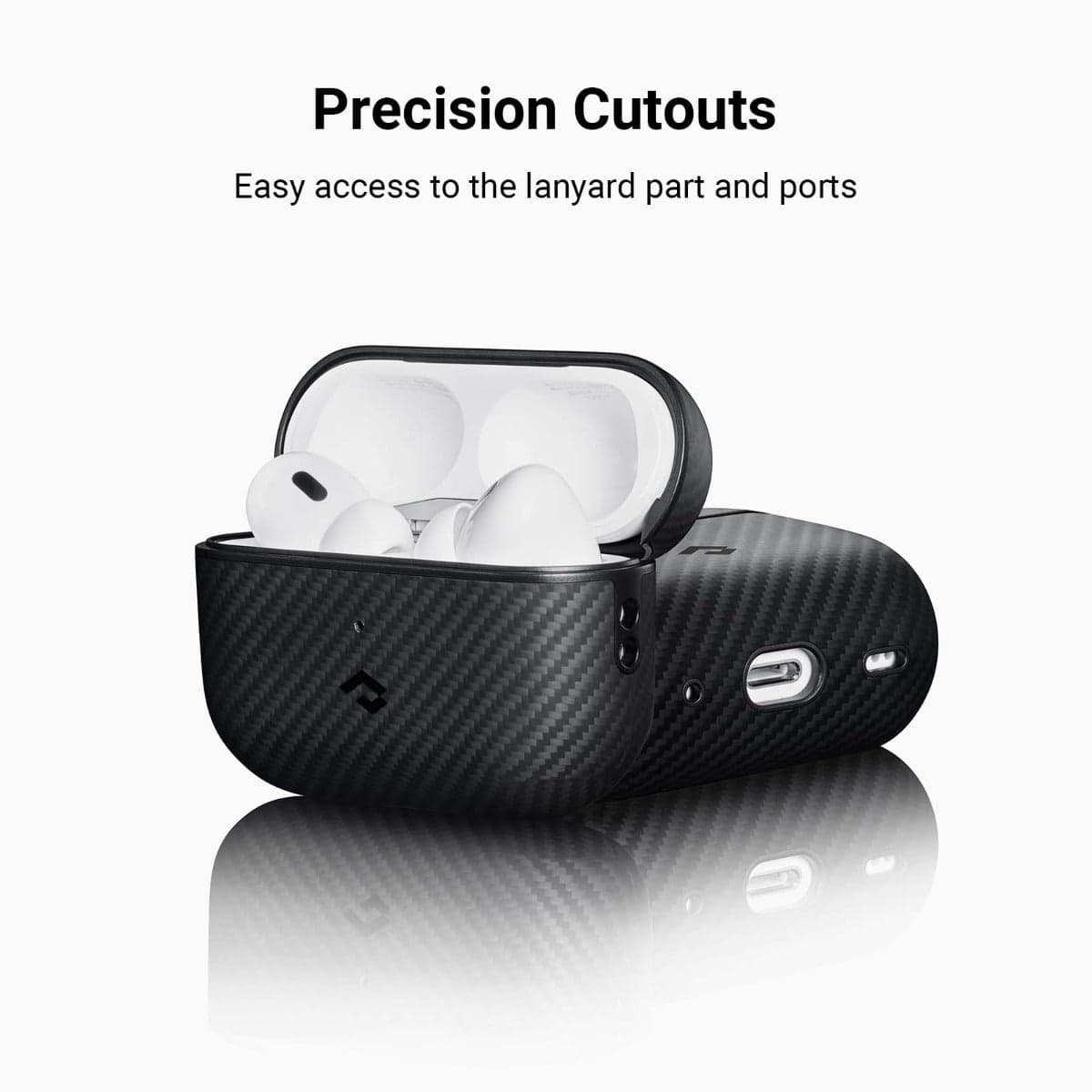 Kryt na AirPods Pro Pitaka MagEZ 2 - černý - náhled 5