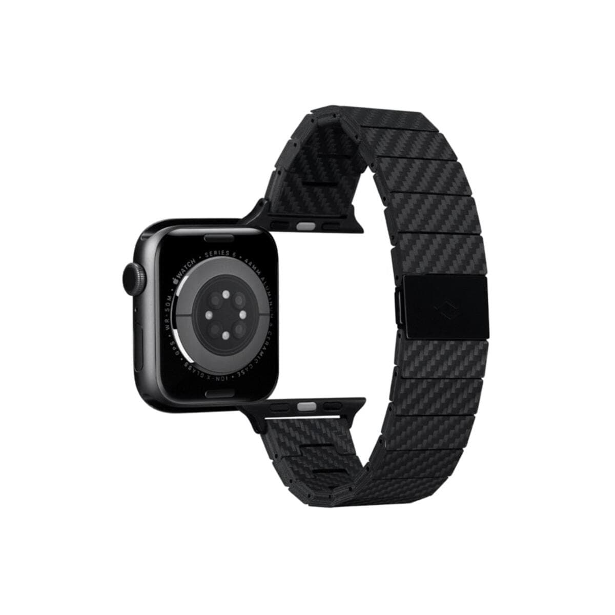 Řemínek pro Apple Watch 42/44/45/49mm Pitaka Carbon Fiber - tmavý - náhled 4