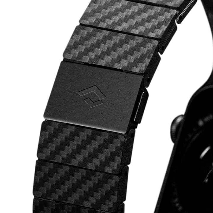 Řemínek pro Apple Watch 42/44/45/49mm Pitaka Carbon Fiber - tmavý - náhled 5