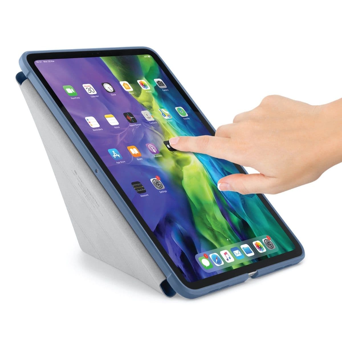 Pouzdro Pipetto Origami pro iPad Air 4 10.9" (2020) - světle modré - náhled 2