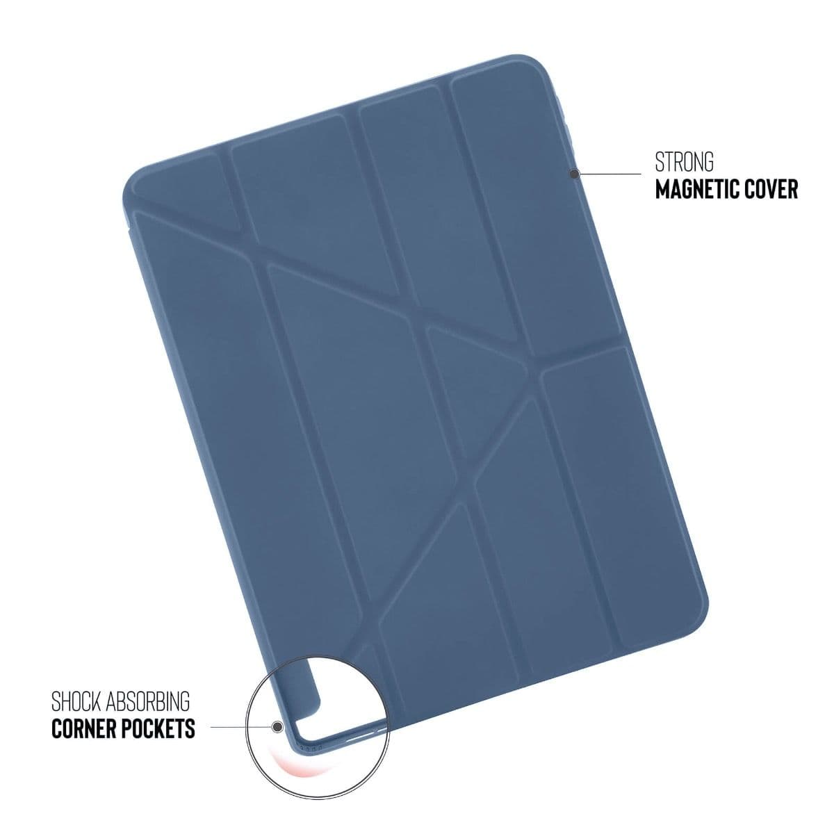 Pouzdro Pipetto Origami pro iPad Air 4 10.9" (2020) - světle modré - náhled 4