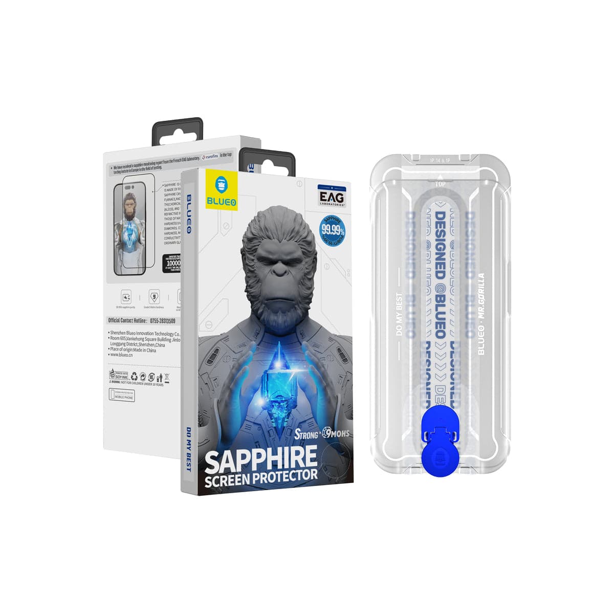 Safírové sklo pro iPhone 16 Blueo - náhled 1