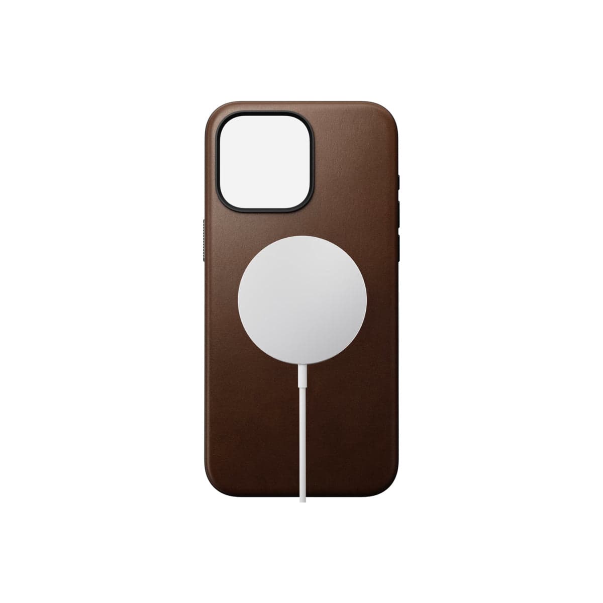 Kožený kryt pro iPhone 15 Pro Max Nomad Modern - hnědý - náhled 3
