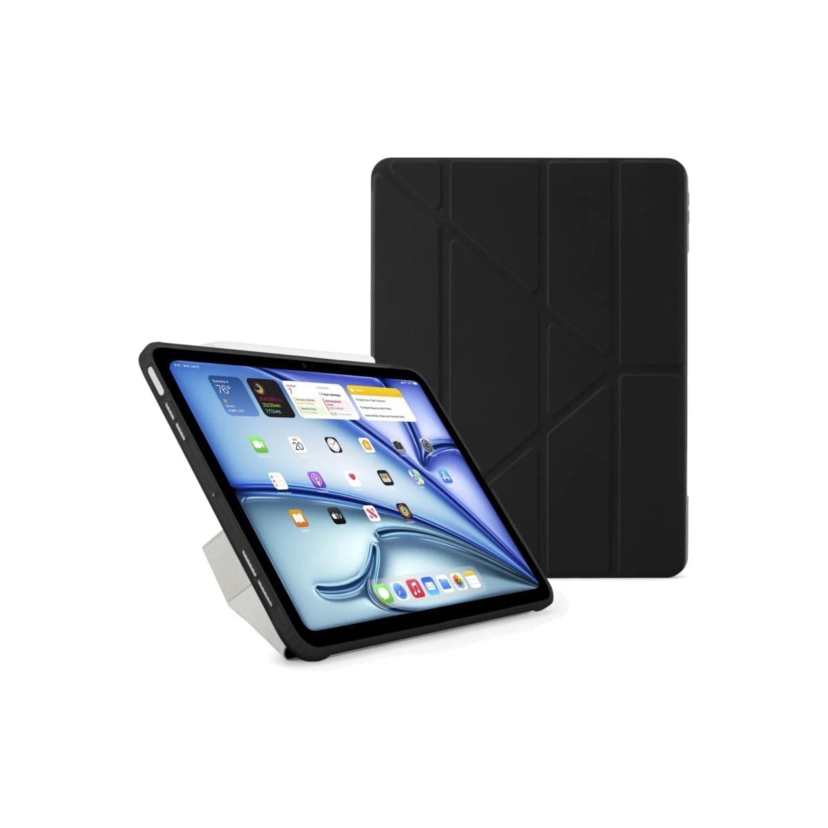 Kryt na iPad Air 13" (24/25/26) Pipetto Origami No1 Original Case - černý - náhled 1
