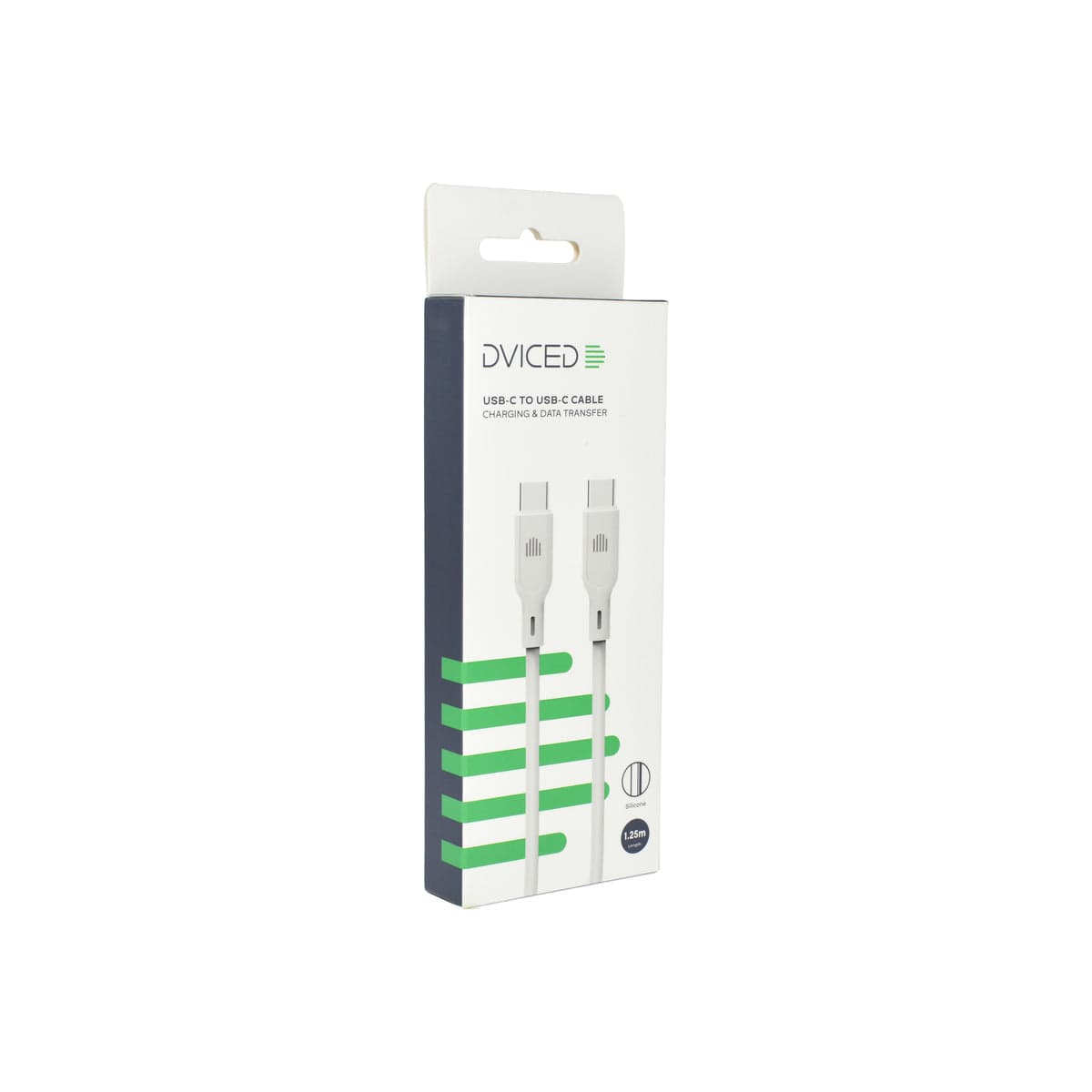 Kabel USB-C / USB-C Dviced 1,25 m – bílý - náhled 4