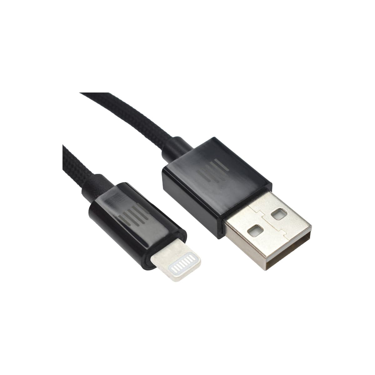Pletený kabel USB-A / Lightning Dviced 1,25 m – černý - náhled 3