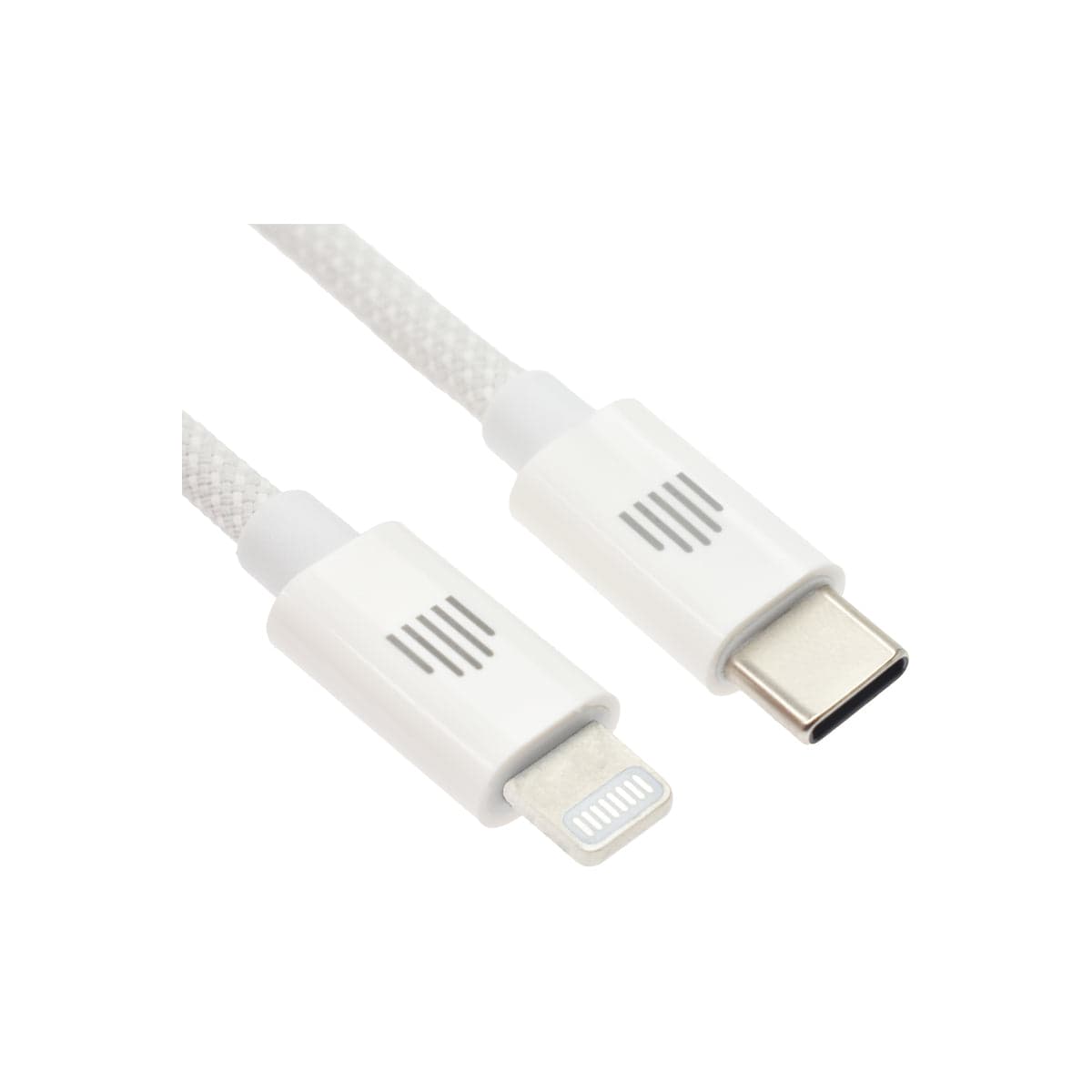 Pletený kabel USB-C / Lightning Dviced 1,25 m – bílý - náhled 3