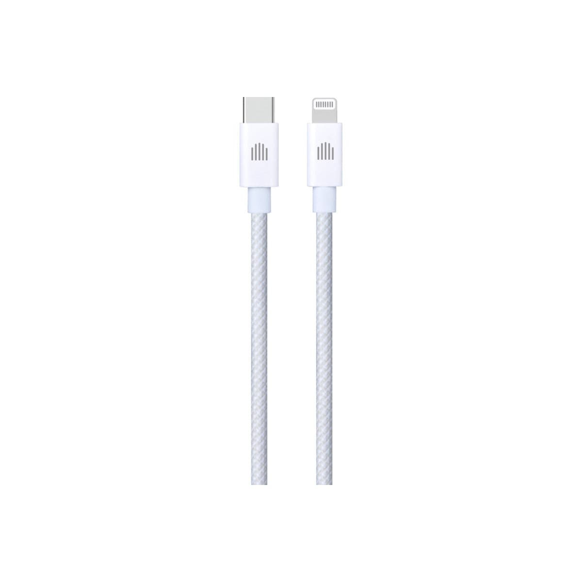 Pletený kabel USB-C / Lightning Dviced 1,25 m – bílý