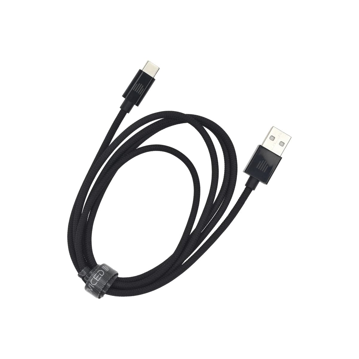 Pletený kabel USB-A / USB-C Dviced 1,25 m – černý - náhled 2