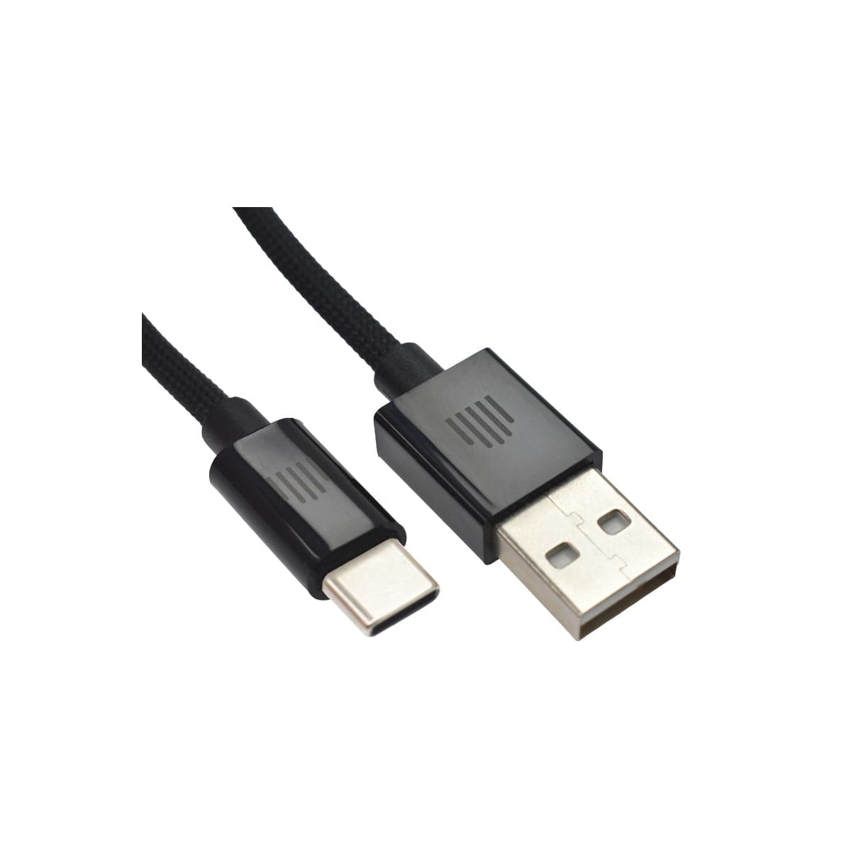 Pletený kabel USB-A / USB-C Dviced 1,25 m – černý - náhled 3