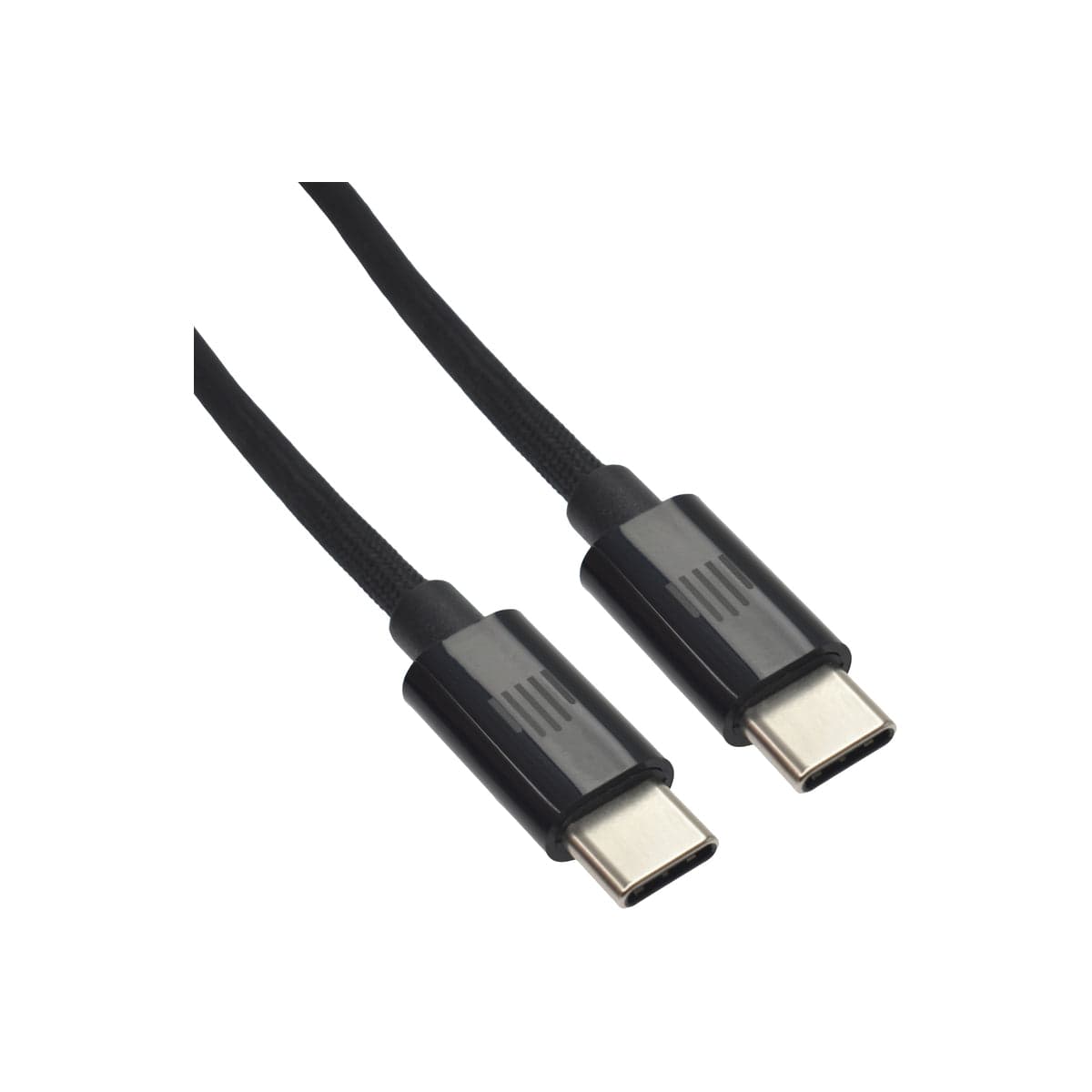 Pletený kabel USB-C / USB-C Dviced 0,25 m – černý - náhled 3