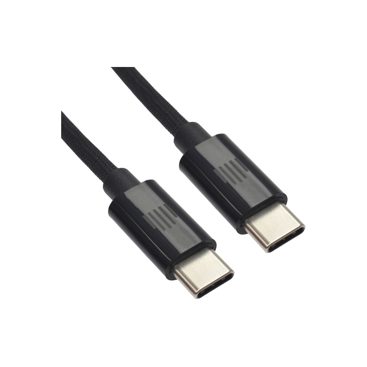 Pletený kabel USB-C / USB-C Dviced 1,25 m – černý - náhled 3
