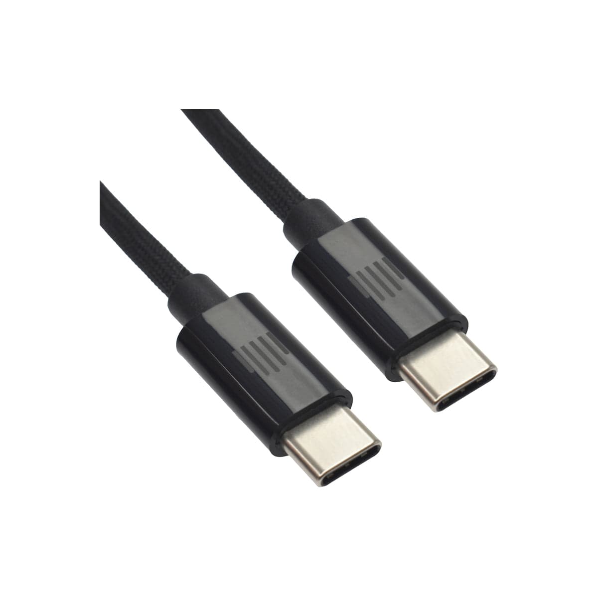 Pletený kabel USB-C / USB-C Dviced 2 m – černý - náhled 3