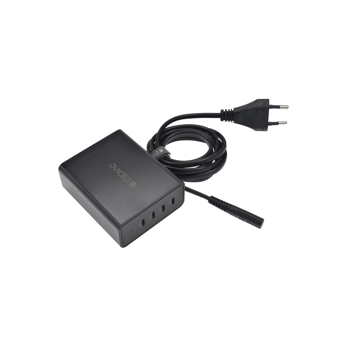 140W GaN stolní nabíječka Dviced 4× USB-C - černá - náhled 3